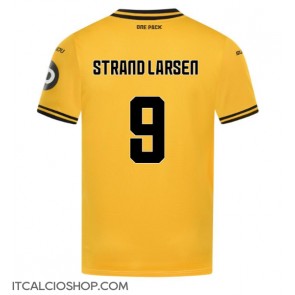 Wolves Jorgen Strand Larsen #9 Prima Maglia 2024-25 Manica Corta